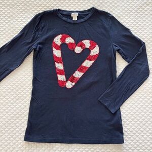 Crewcuts Sequin Candy Cane Tee, Size 12